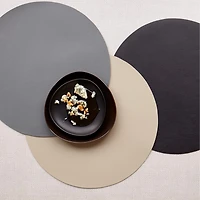Napperon noir - Faux cuir