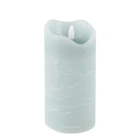 One touch false flame pillar - Blue