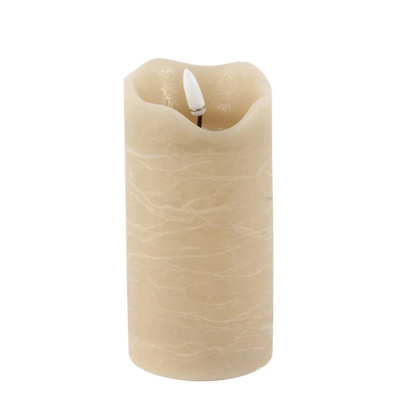 One touch false flame pillar - Brown