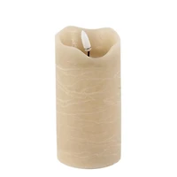 One touch false flame pillar - Brown