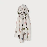 Foulard gris - Pois