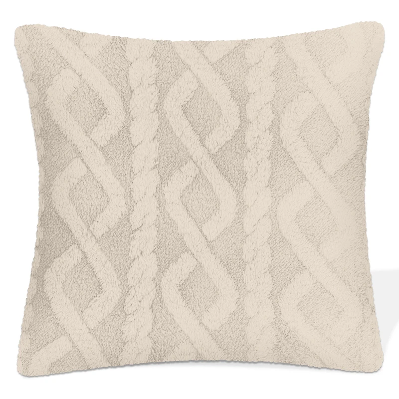 Coussin sherpa - Beige