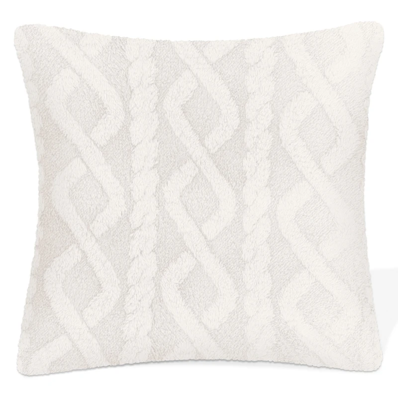 Coussin sherpa - Ivoire
