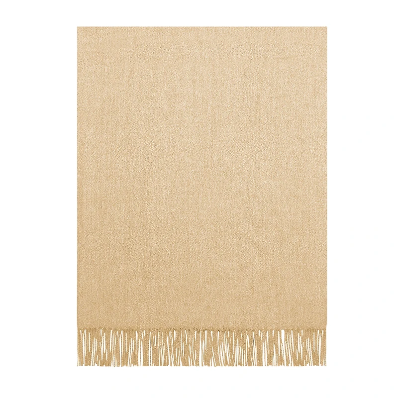 Jeté en faux cachemire - Jaune