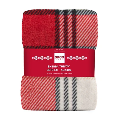 Thrown in sherpa - Red tiles