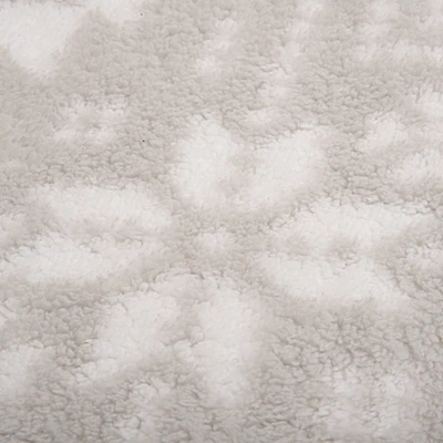 Jeté en sherpa - Sapins & flocons