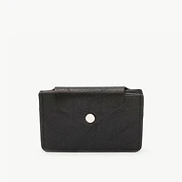 Porte-carte bouton pression - Noir