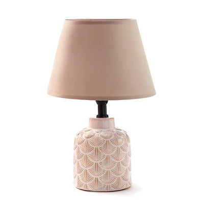 Lampe de table texturée - Beige