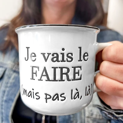 Vintage mug - Je vais le faire