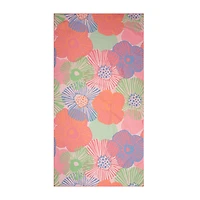 Serviette de plage réversible - Floral rétro