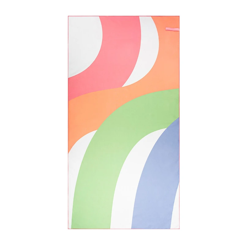 Serviette de plage réversible - Floral rétro