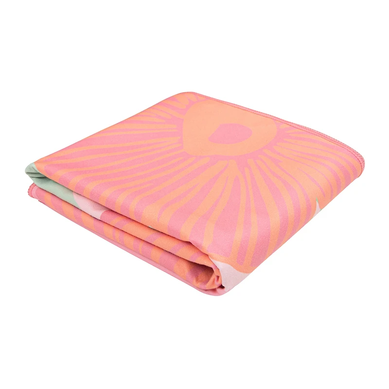 Serviette de plage réversible - Floral rétro