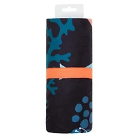 Serviette de plage réversible - Tropiques bleus