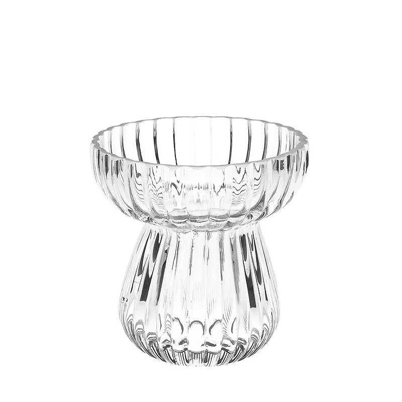 Vase en verre champignon