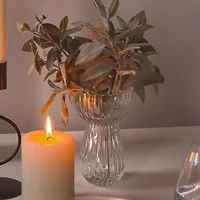 Mushroom glass vase - 6"