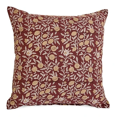 Coussin décoratif – Motif floral imprimé