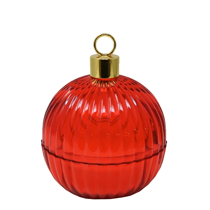 Candle - Red Christmas ball