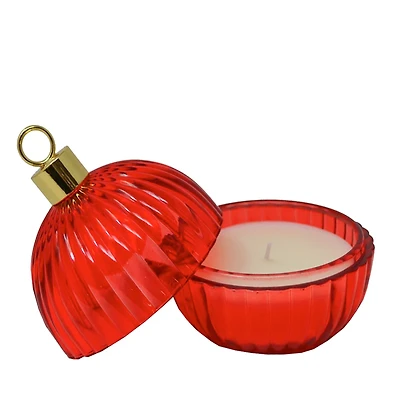 Candle - Red Christmas ball