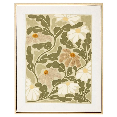 Toile brodée - Marguerites