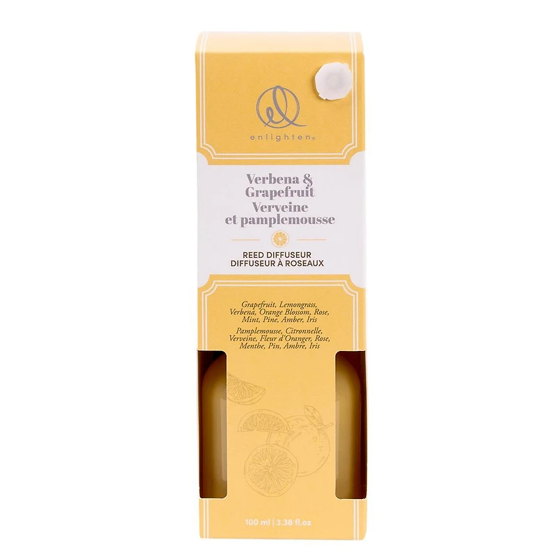 Diffuseur à roseaux - Verveine & pamplemousse