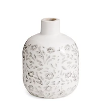 Vase en céramique - Fleurs imprimées