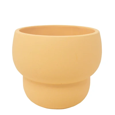 Pot arrondi jaune