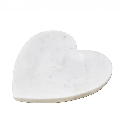 Assiette décorative - Coeur en marbre