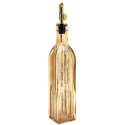 Bouteille d'huile ou vinaigre - Verre ambré
