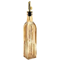 Bouteille d'huile ou vinaigre - Verre ambré