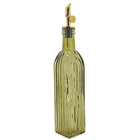 Bouteille d'huile ou vinaigre - Ambré vert