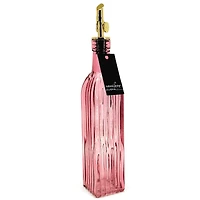 Bouteille d'huile ou vinaigre - Ambré rose