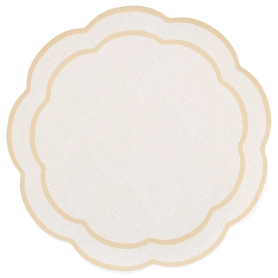 Yellow flower-shaped placemat
