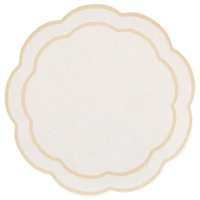 Yellow flower-shaped placemat