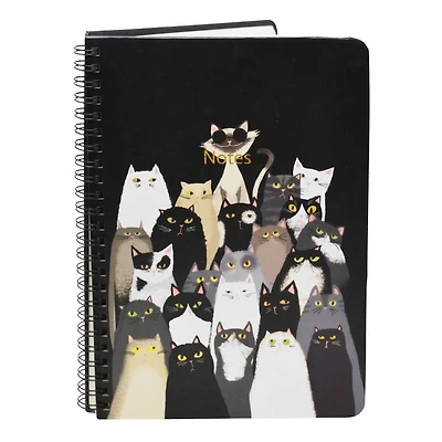 Cahier de note rigide - Famille de chats