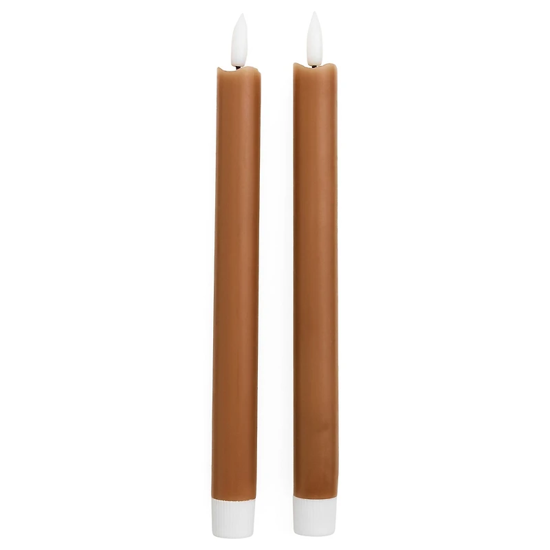 Ensemble de bougie LED (2) - Brun