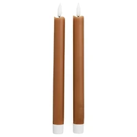 Ensemble de bougie LED (2) - Brun