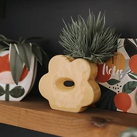 Vase en forme de fleur - Jaune