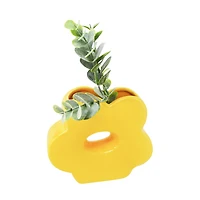 Vase en forme de fleur - Jaune