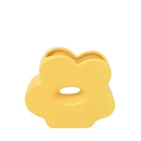 Vase en forme de fleur - Jaune