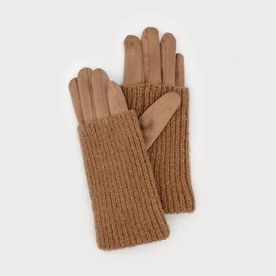 Taupe gloves - Wrist warmers