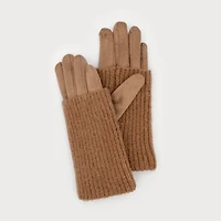 Taupe gloves - Wrist warmers