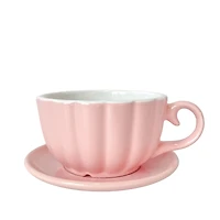 Petit vase tasse & soucoupe - Rose