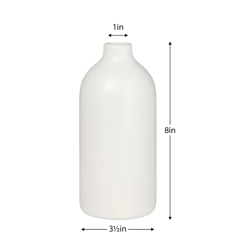 Vase Komi 8" - Blanc