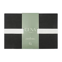 Set of 4 PVC placemats - Black