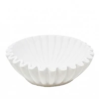 Pot blanc - Forme de coquillage