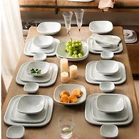 Square serving tray - Glossy white