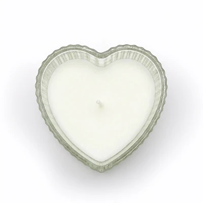 Heart-shaped candle - Striped