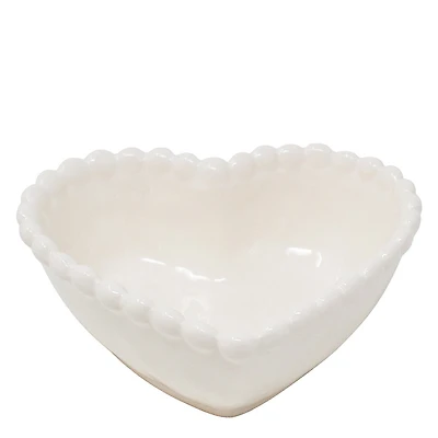 Decorative bowl - White heart