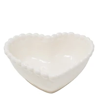 Decorative bowl - White heart