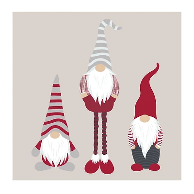 Cocktail napkins - Gnomes